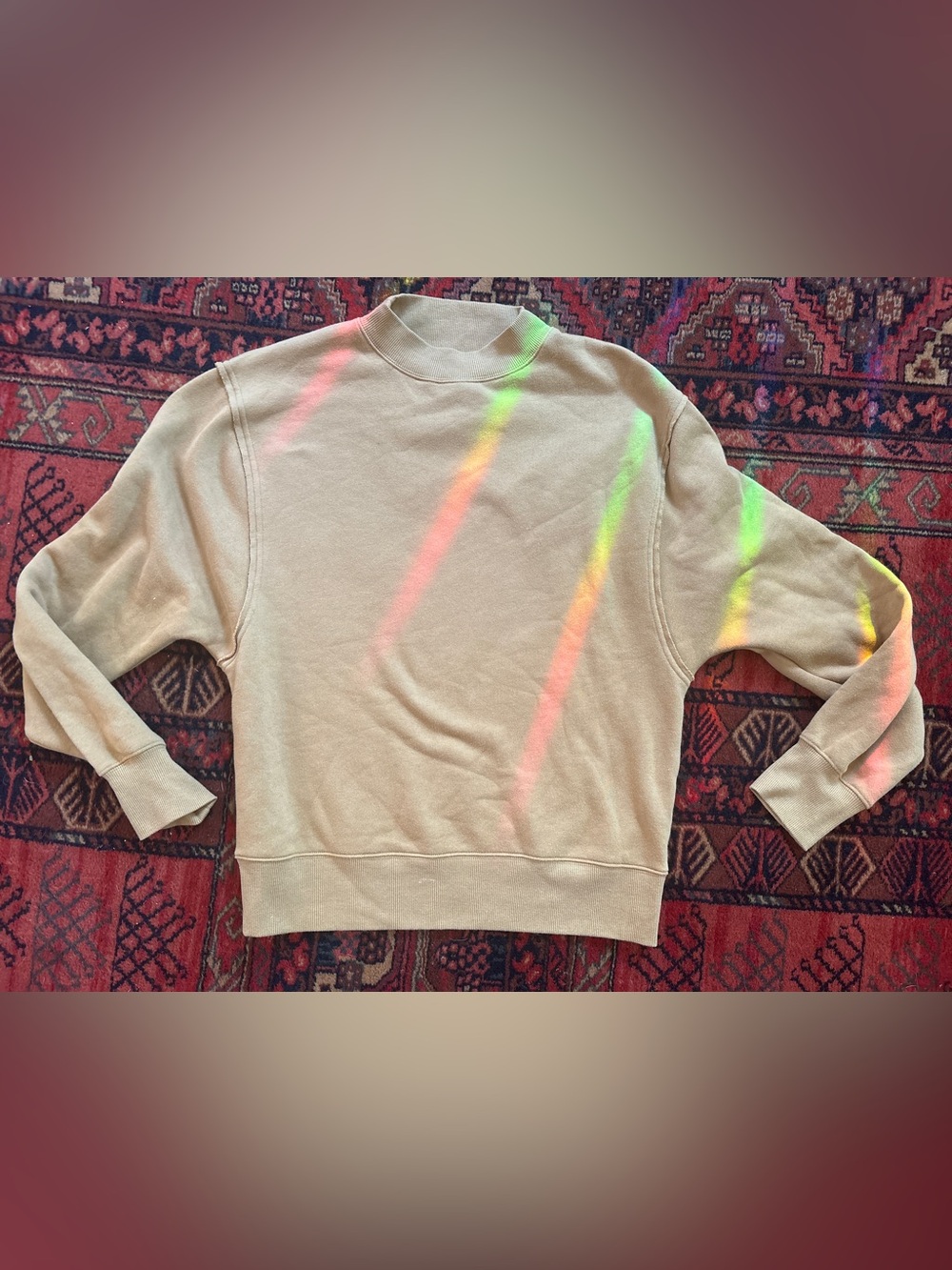 ALO Yoga Mustard Crewneck Sweatshirt